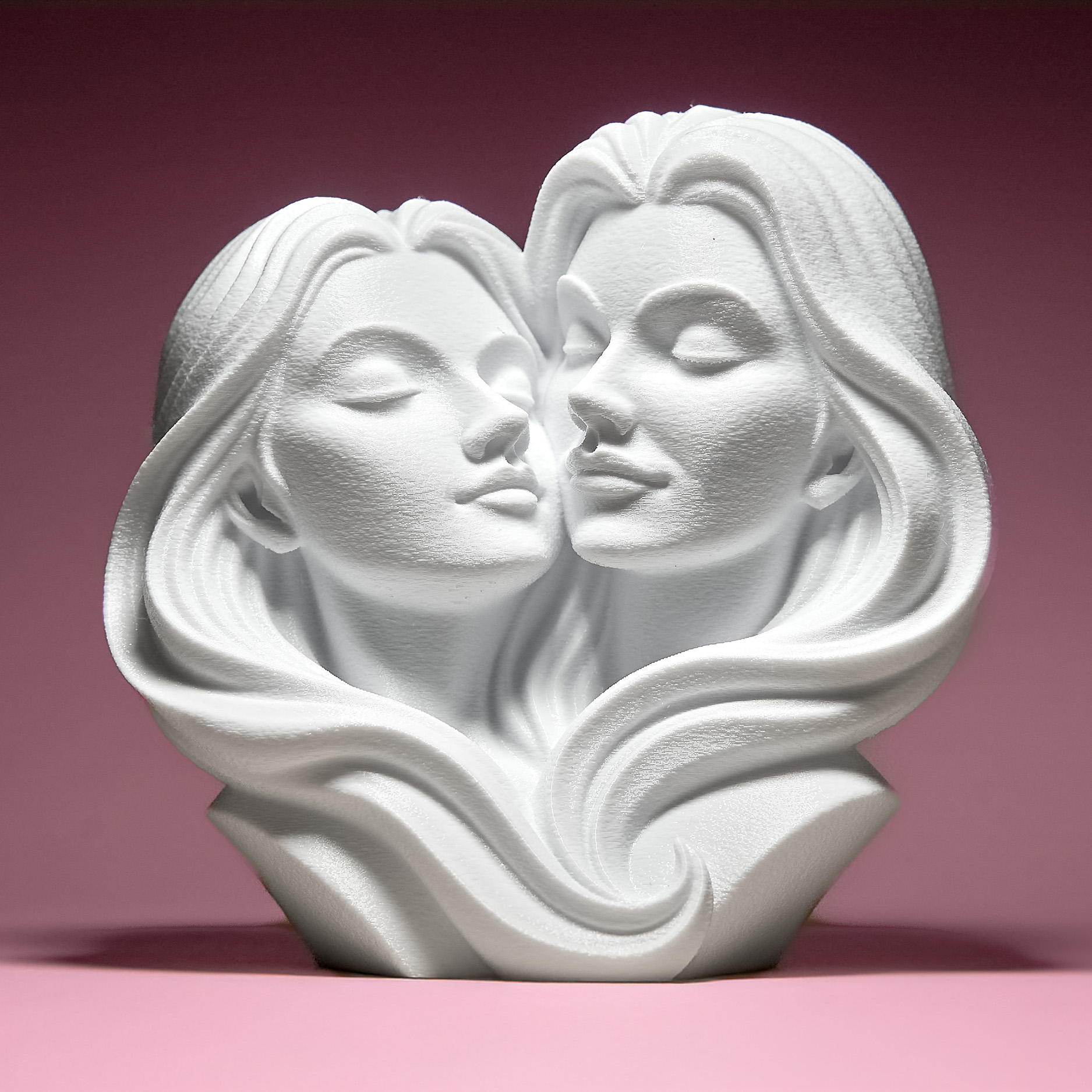 Dvě zamilované ženy Figurka Soška Dekorace 3D tisk 15 cm Valentýn