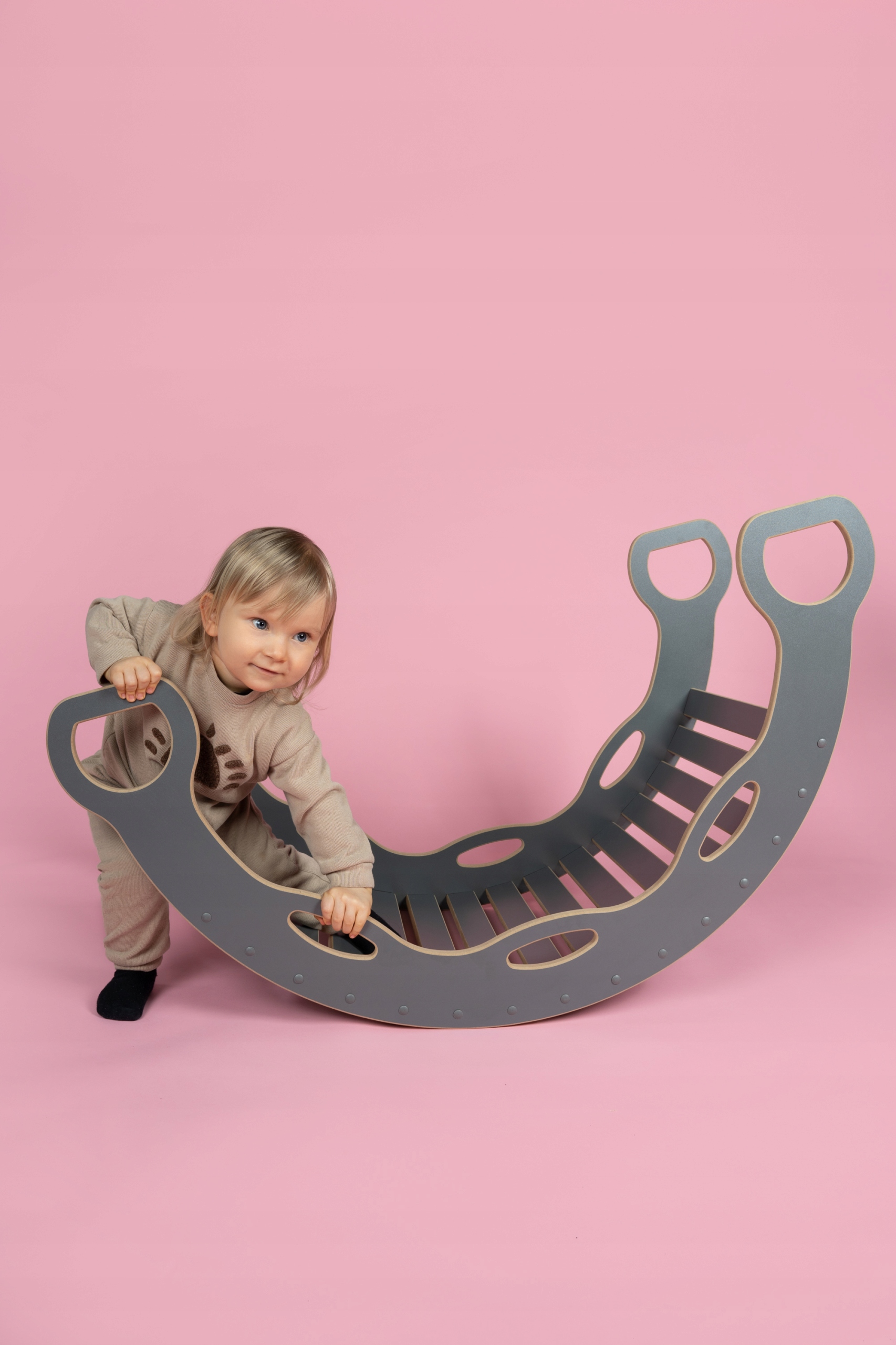 BUJAK MONTESSORI z uchwytami + ZJEŻDŻALNIA DRABINKA TUPTIWOOD EAN (GTIN) 5906583670119