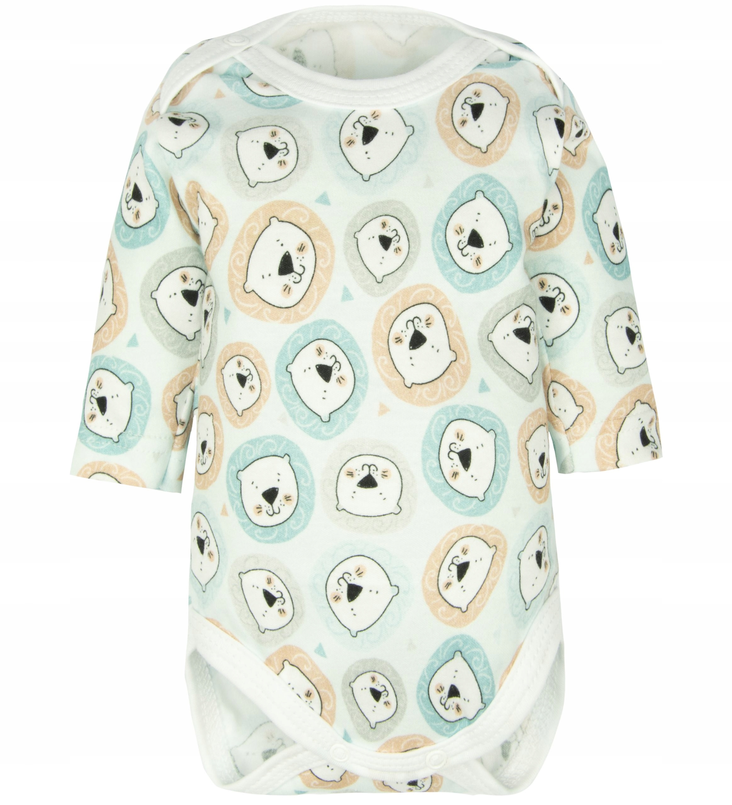 

Body z długim rękawem Pastelowy Lew 74 chłopięce