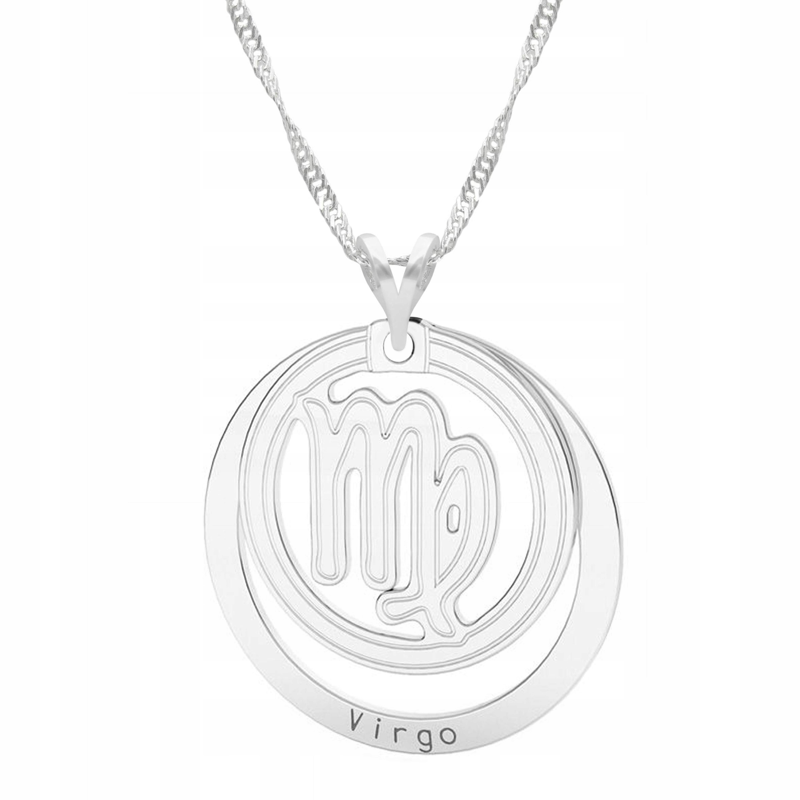 Stříbrný náhrdelník se znamením Panna Znamení zvěrokruhu Panna Stříbro 925