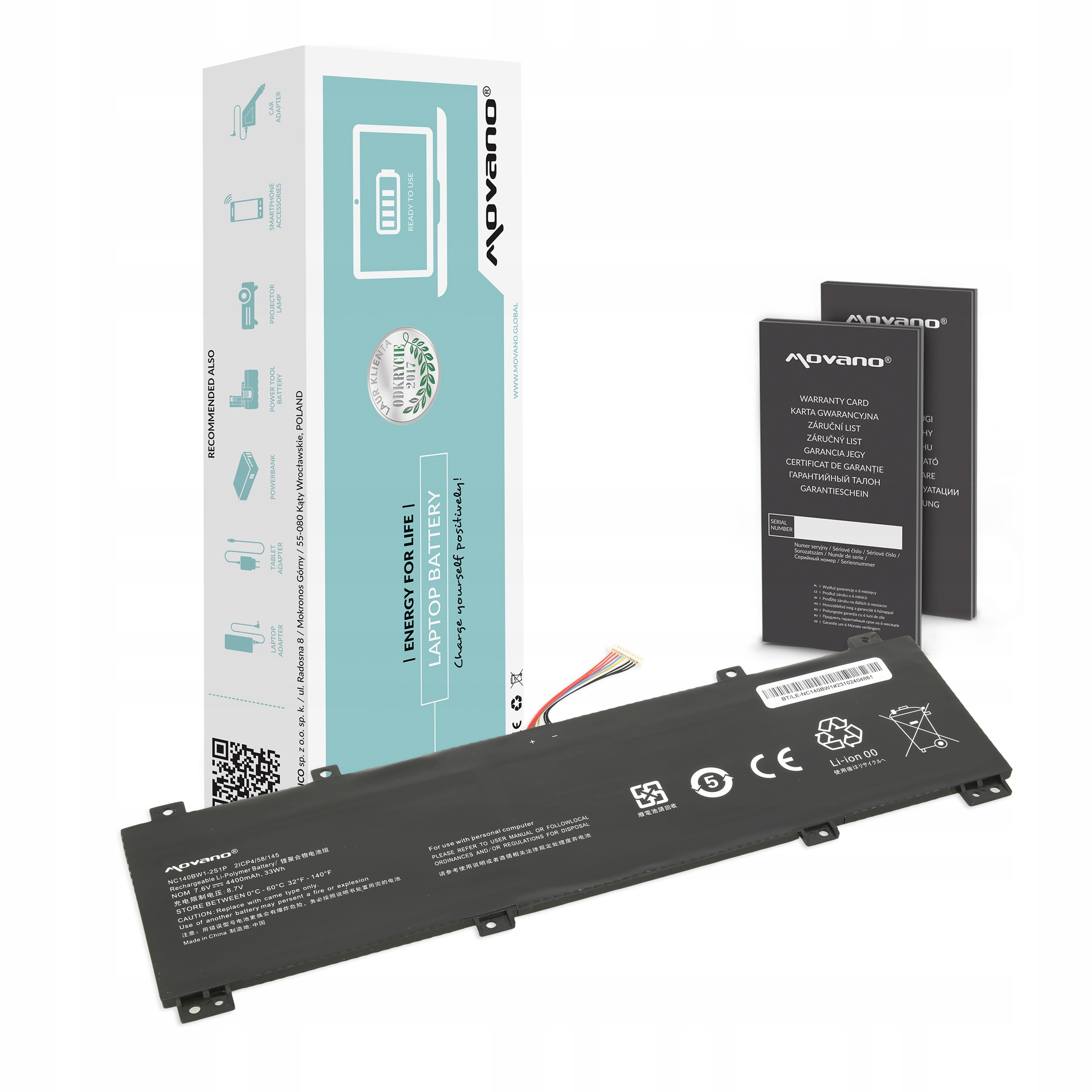 Bateria NC140BW1-2S1P 0813002 do Lenovo IdeaPad 100S-14IBR
