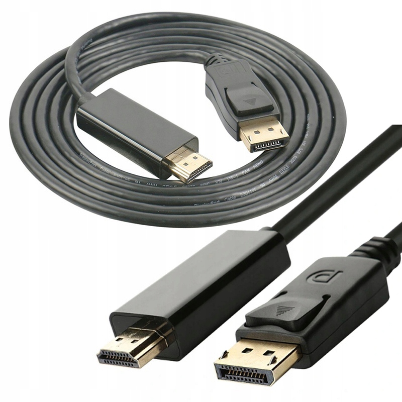 KABEL DISPLAY PORT do HDMI DP DisplayPort 4K