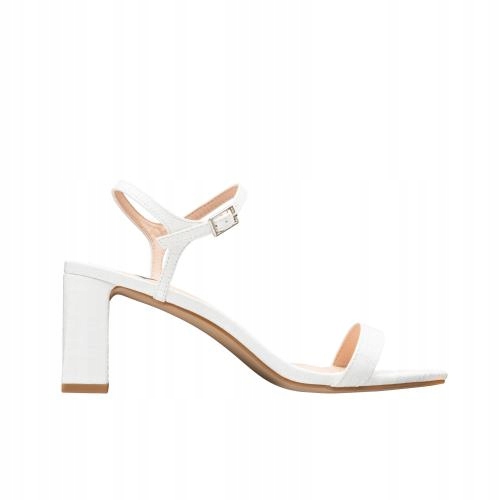 

Buty Wjs sandały damskie białe na słupku r. 39
