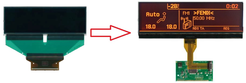 

Wyświetlacz Panel LCD Peugeot 307 407 807 C5 C8