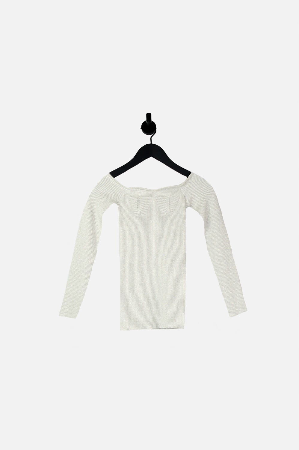 Liu Jo Stříbrný Lesklý Tenký Svetr (s)