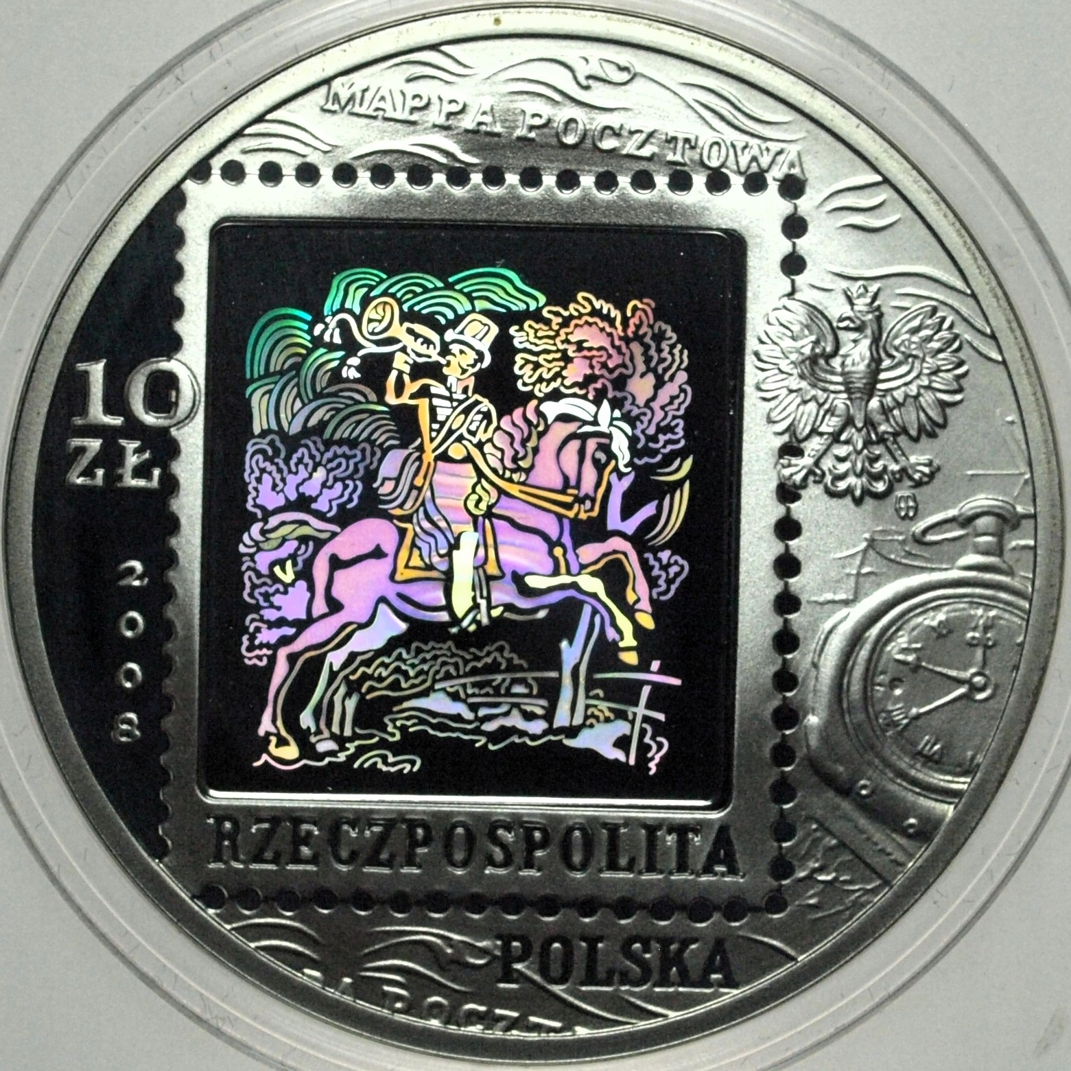 10 zł złotych 2008 Poczta Polska SREBRO