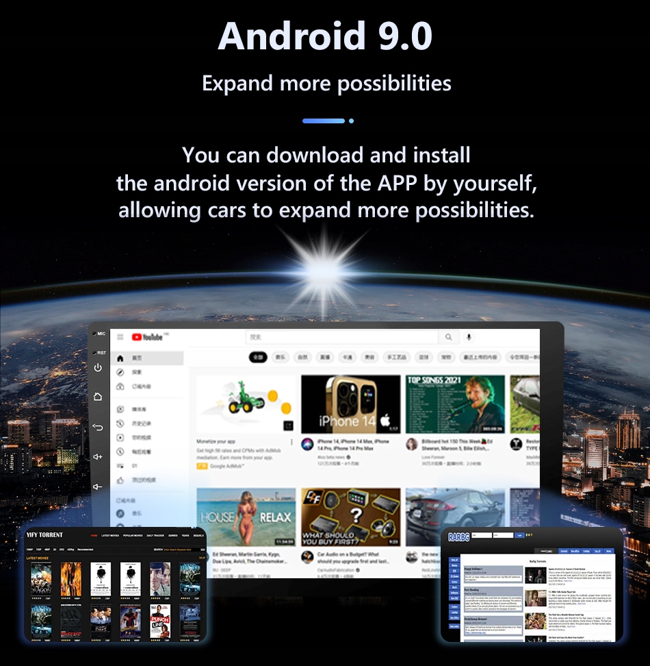 RADIO 2DIN ANDROID Ford Focus 2 3 Mk2 Mk3 2004 11 EAN 0756166981300