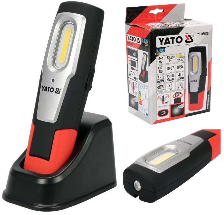 ЛАМПА ДЛЯ МАСТЕРСКОЙ ПЕРЕЗАРЯЖАЕМЫЙ СВЕТОДИОДНЫЙ ФОНАРИК COB