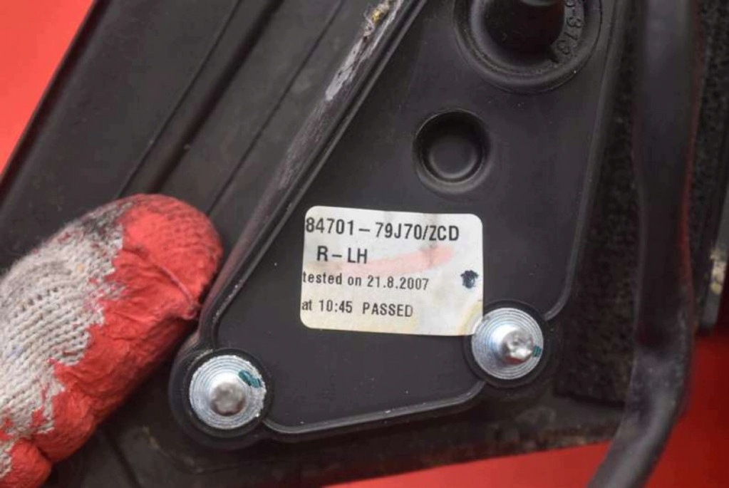 mirror right grey EU SUZUKI SX4 1 and 06-14 5 PIN