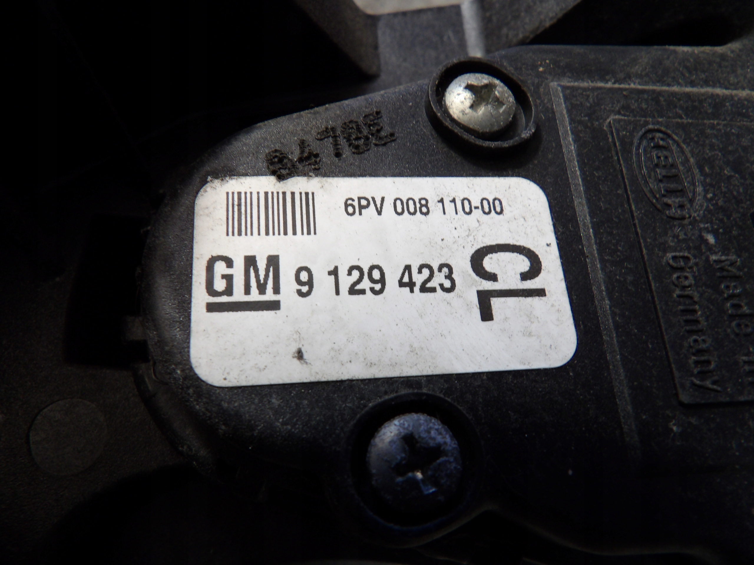 Opel Combo II accelerator pedal 1,3CDTI 9129423CL 6PV008110-00
