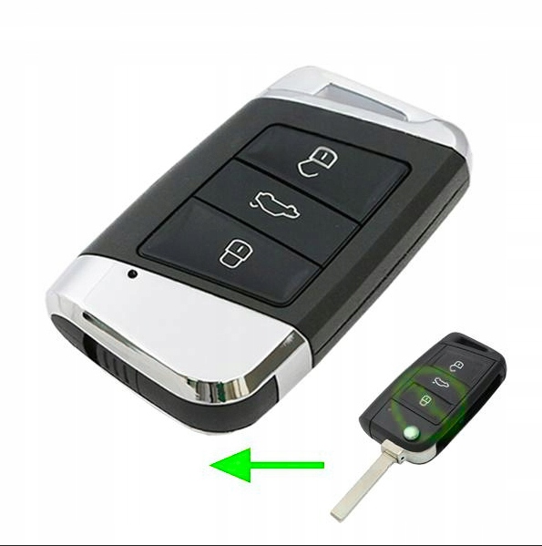 Pouzdro Na Dálkové Ovládání Klíče Vw Skoda Seat Tři Tlačítka Na Klíče HU66 Pilot