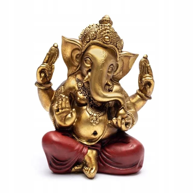 Złota figurka Ganesha