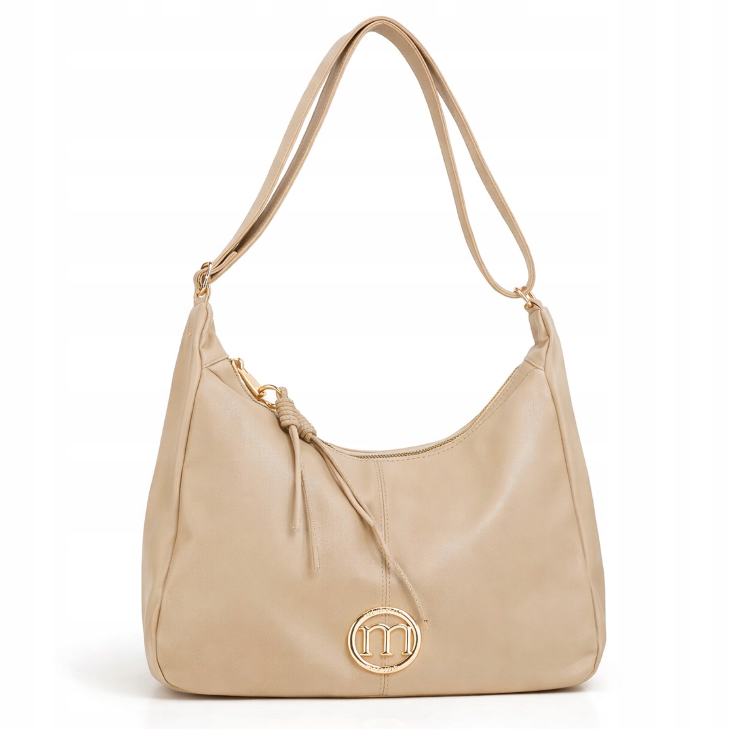 Monnari Dámská béžová kabelka přes rameno BAG1320-015 elegantní ekologická kůže