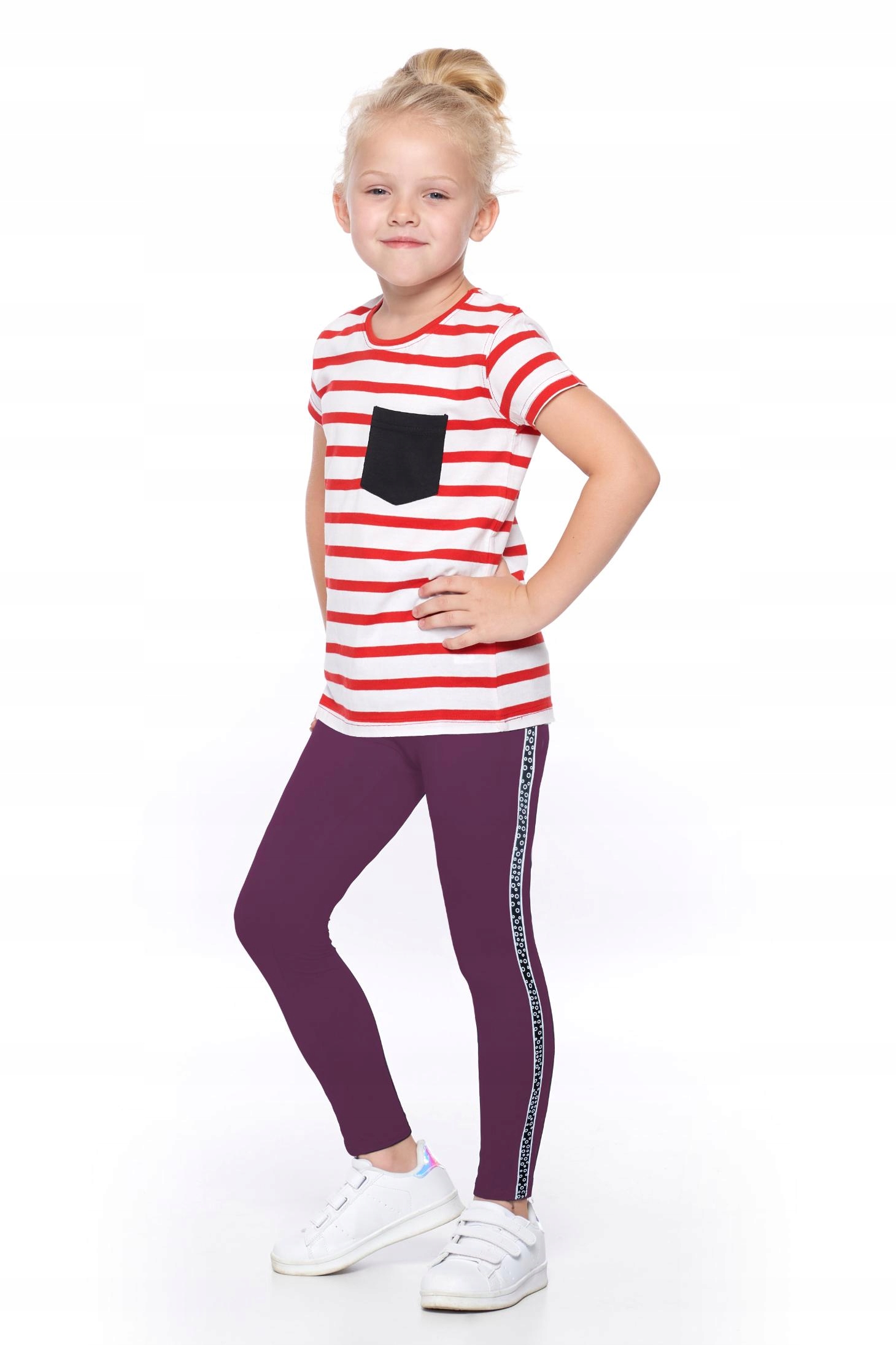 

Legginsy Młodzieżowe Z Lampasem Moraj gdz1400-027