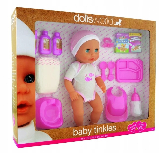 Dolls World interaktywna lalka bobas Baby Tinkles 38 cm 8124