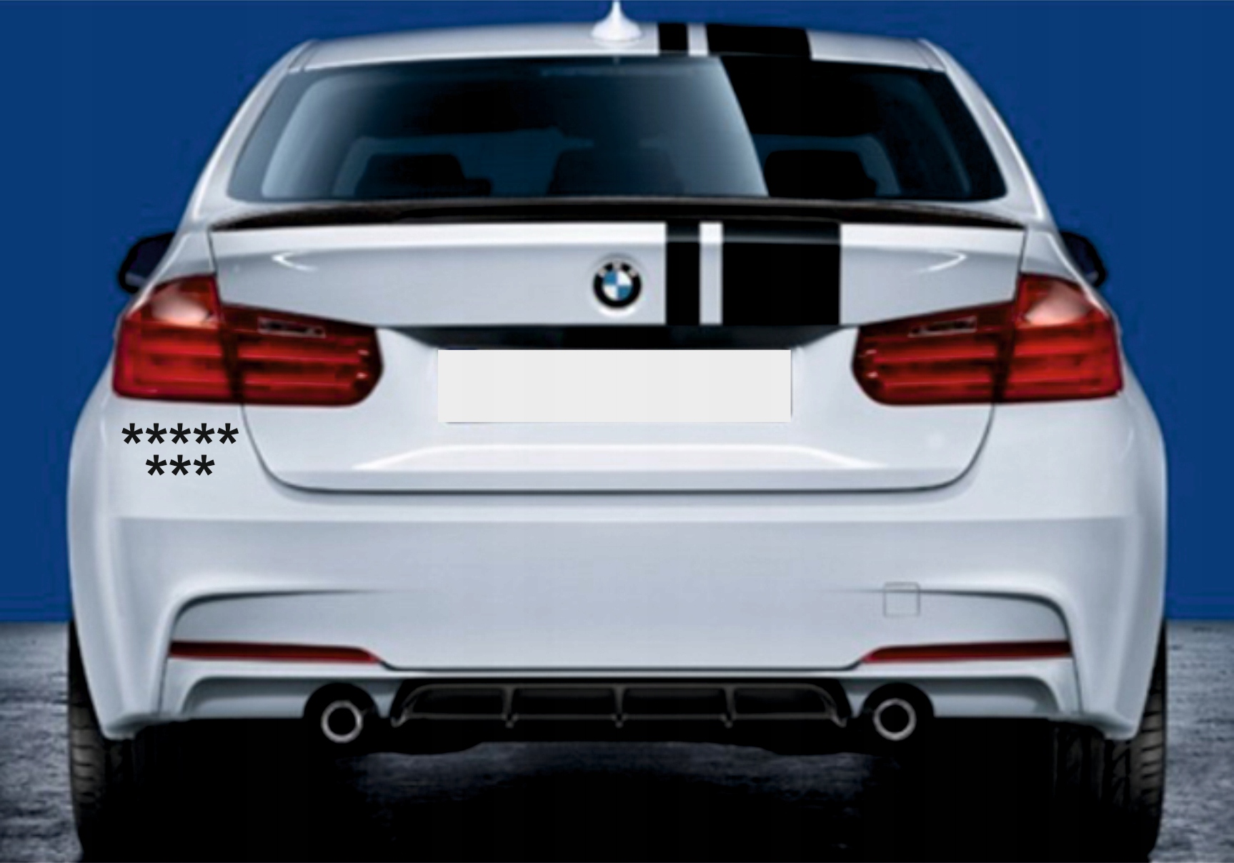 Naklejka na samochód je*ać pis ***** *** 15 cm gl Producent Inny