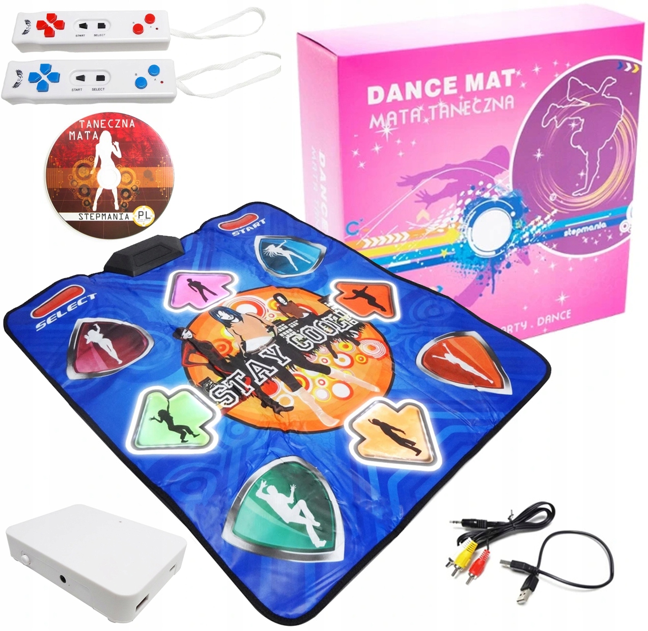 Tanečná Podložka 32 Bit Bezdrôtová Usb Tv Pc Arkádová Hra