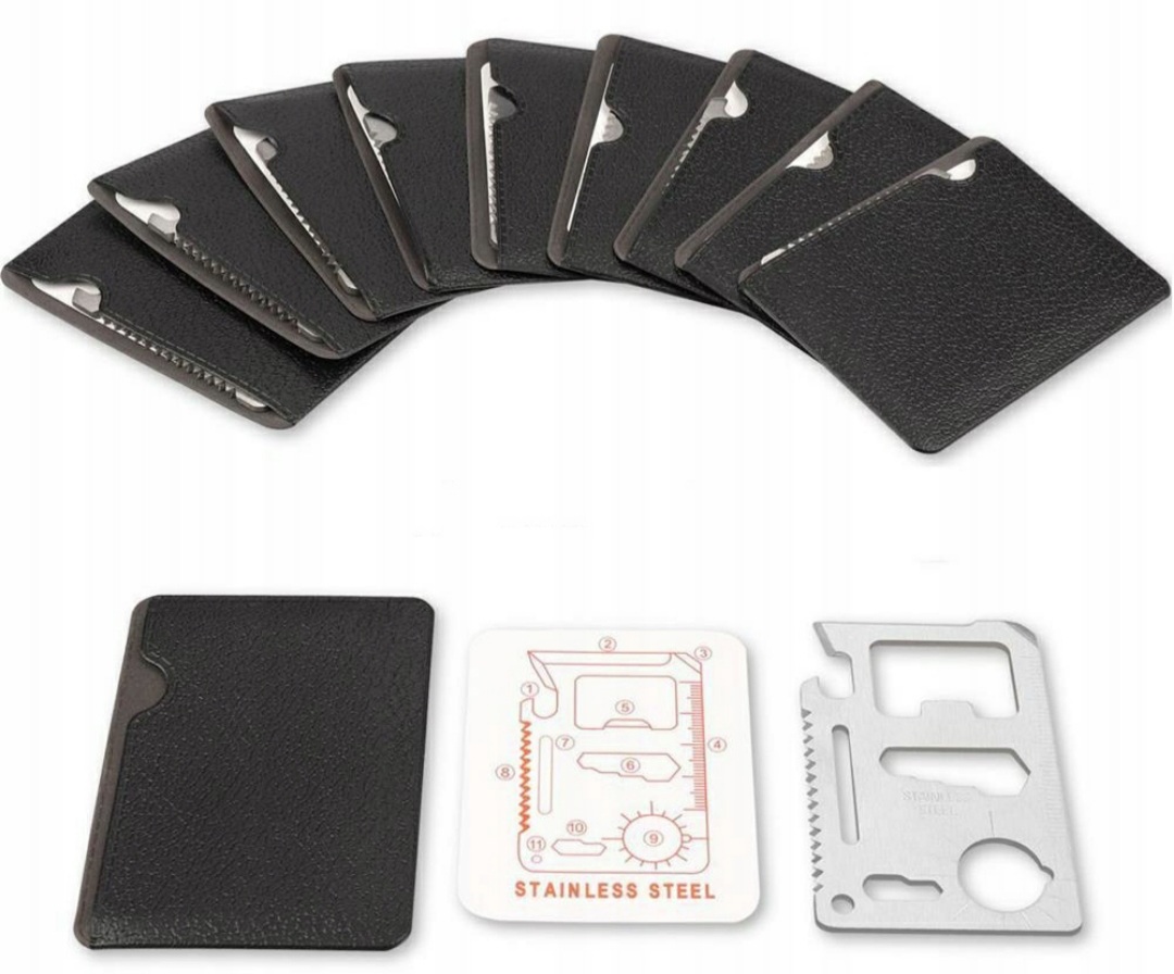 2x KARTA PRZEŻYCIA PRZETRWANIA SURVIVAL CARD NÓŻ Kod producenta brak