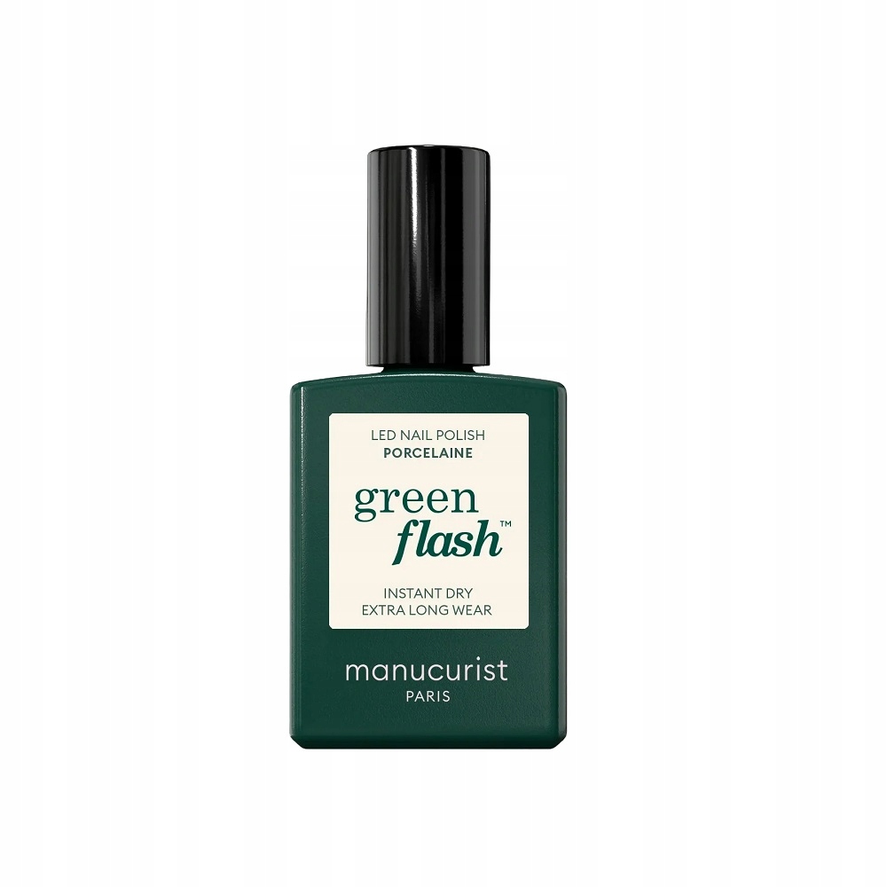 Veganský Green Flash Nail Polish lak na nehty Porcelaine 15 ml Manucur