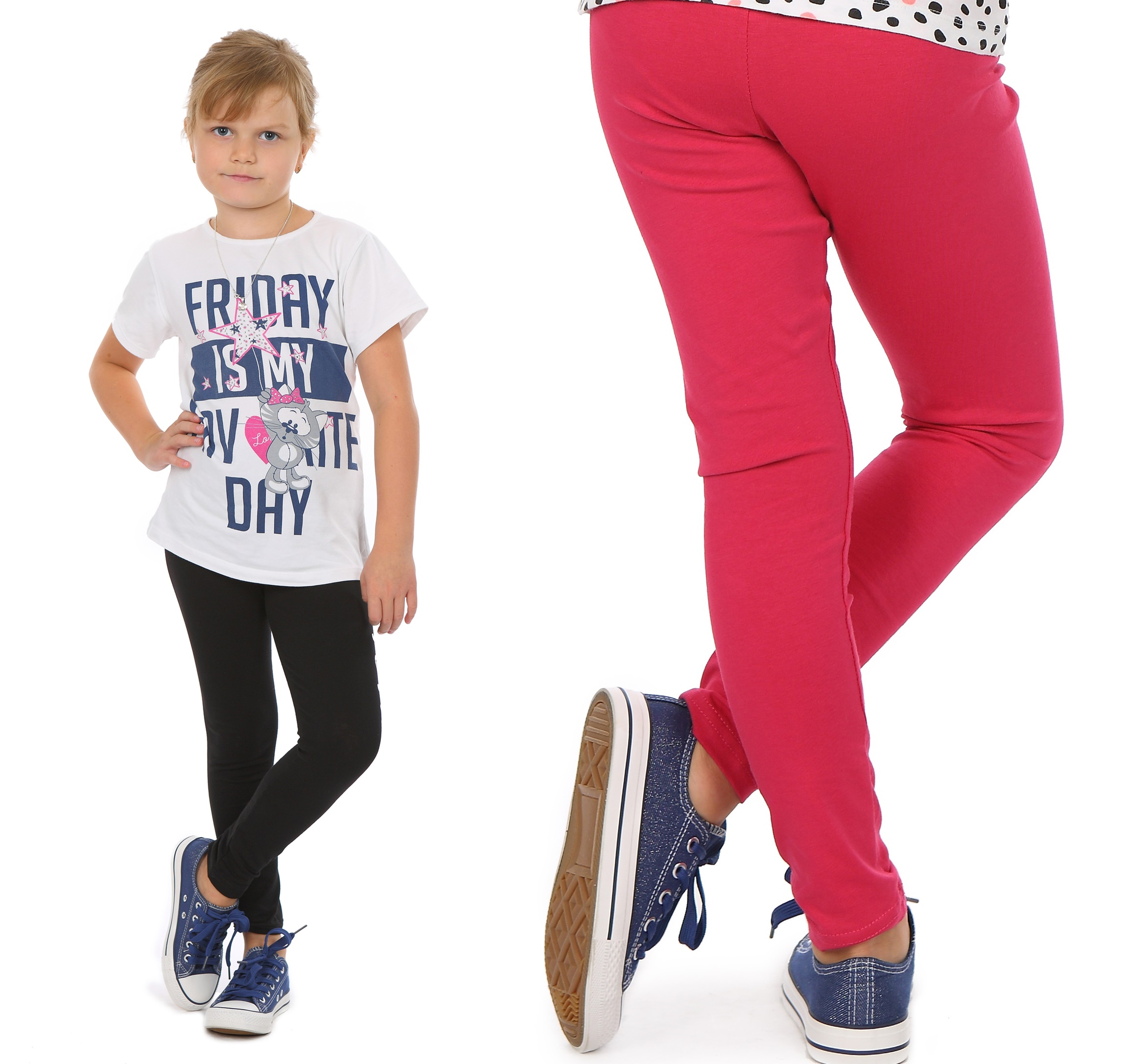 

Legginsy getry klasyczne MIX Kolorów r.146 Prod.PL