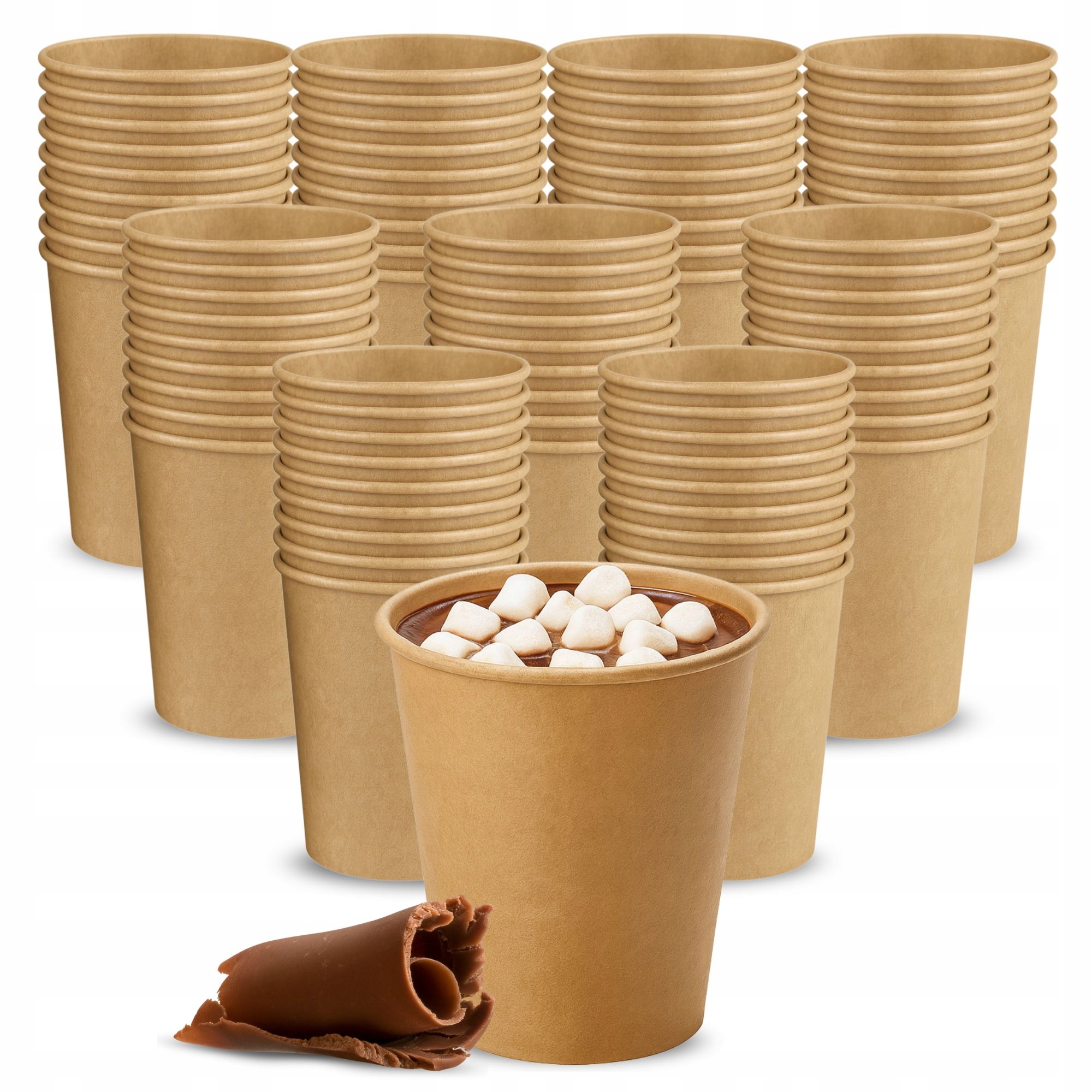 KUBKI PAPIEROWE DO GORĄCYCH I ZIMNYCH NAPOJÓW 100 SZT