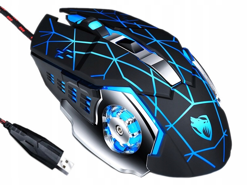 

Mysz Gamingowa T-wolf V6 Optyczna 3200 Dpi Led