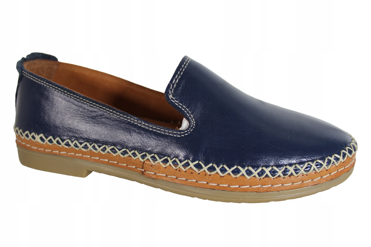 Półbuty Vacarro 0230-745 R.41 Skóra Granat Lico