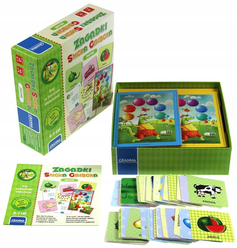 GRA ZAGADKI SMOKA OBIBOKA ZIELONE GRANNA 03574 Typ Podstawa