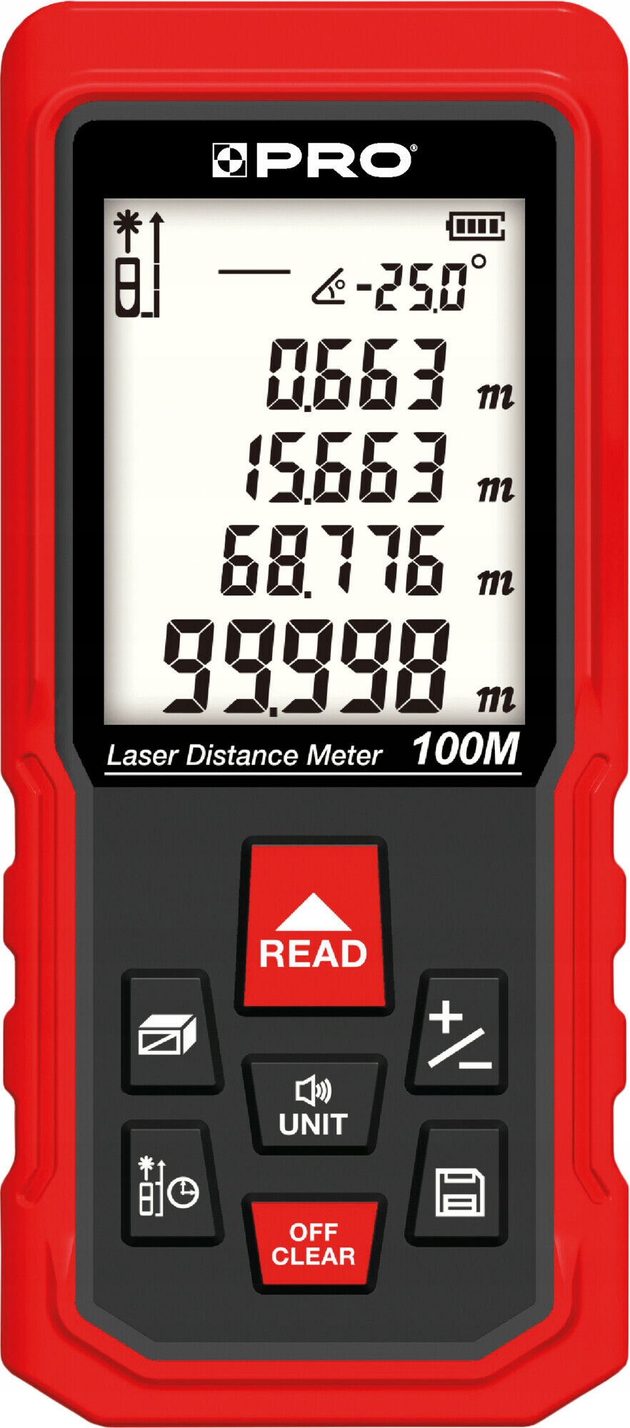 Laserový dálkoměr 100 m pro stativ 1/4“ DL-100X Pro