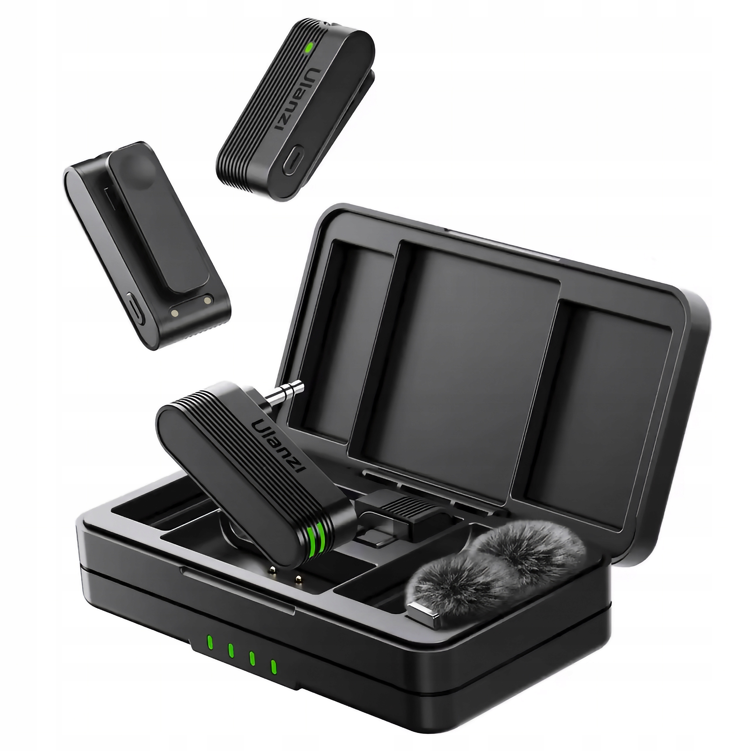 Bezdrátový klopový mikrofon s Bluetooth, dosah 20 m Ulanzi, Usb-c/usb pro telefon