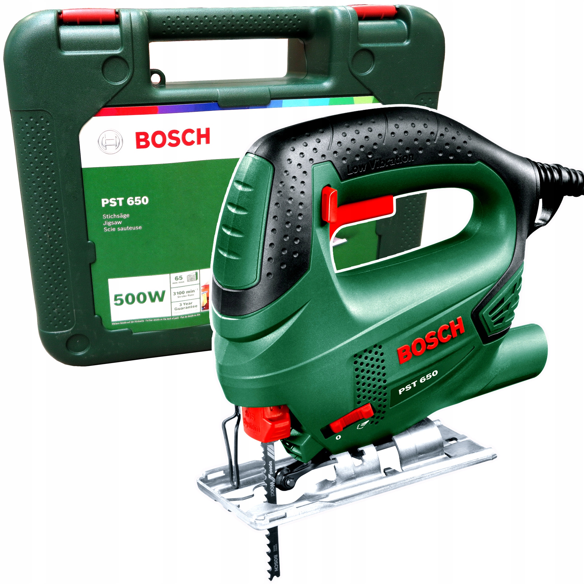 Wyrzynarka sieciowa 500W Bosch Pst 650 06033A0700