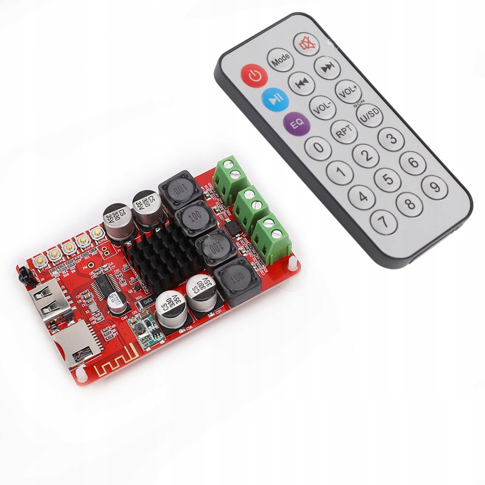 TPA3116 cyfrowa pyta wzmacniacza Bluetooth U Dekoder karty TF z X8