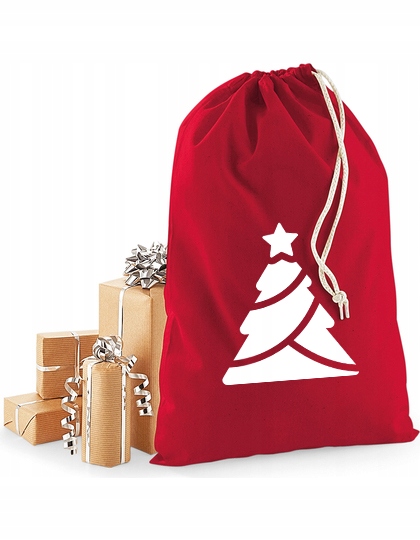 worek Mikołaja czerwony DUŻY XL 49x75 na prezenty