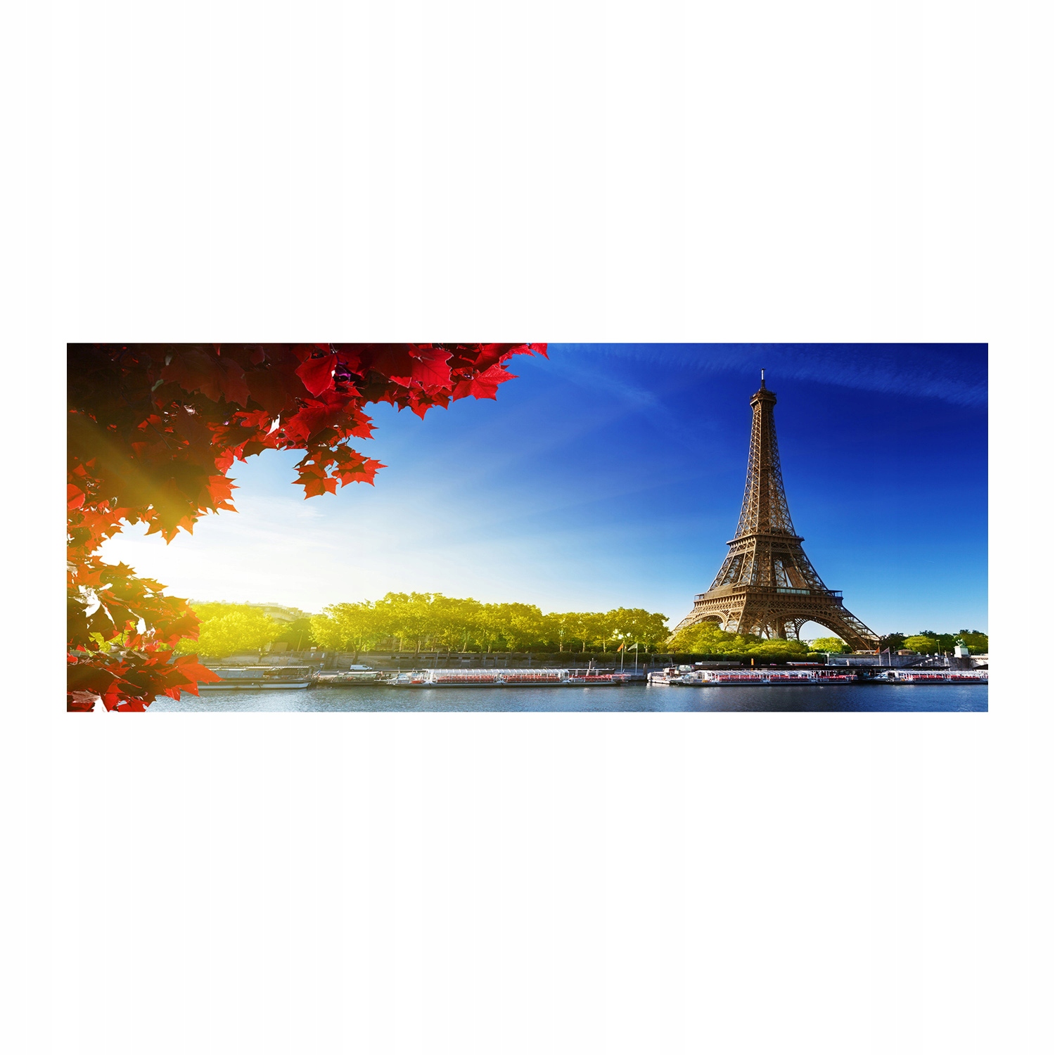 

Foto obraz szkło akryl Wieża Eiffla Paryż 125x50cm