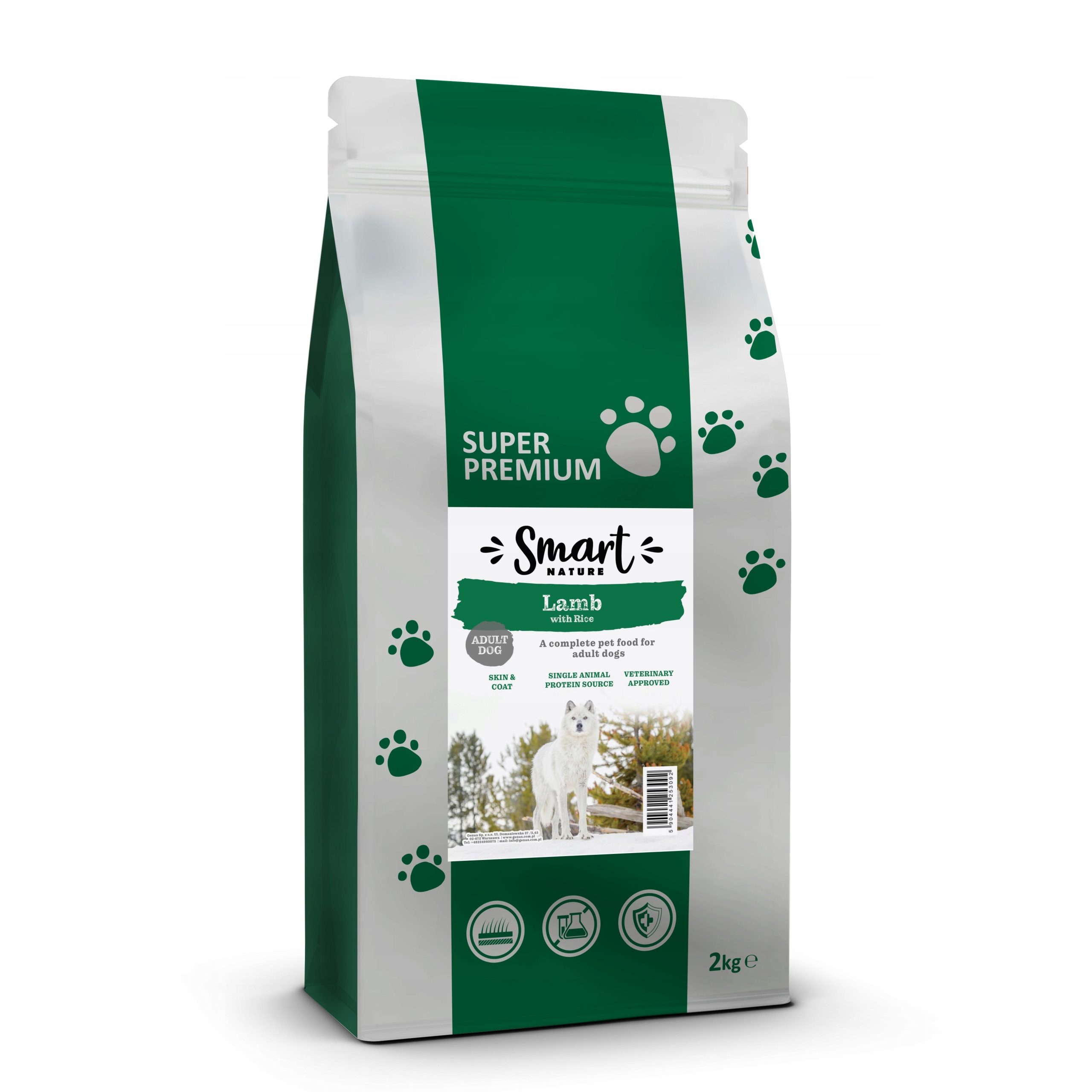 Levně Smart Nature Original Dog Single Protein Lamb 2kg krmivo pro psy jehněčí