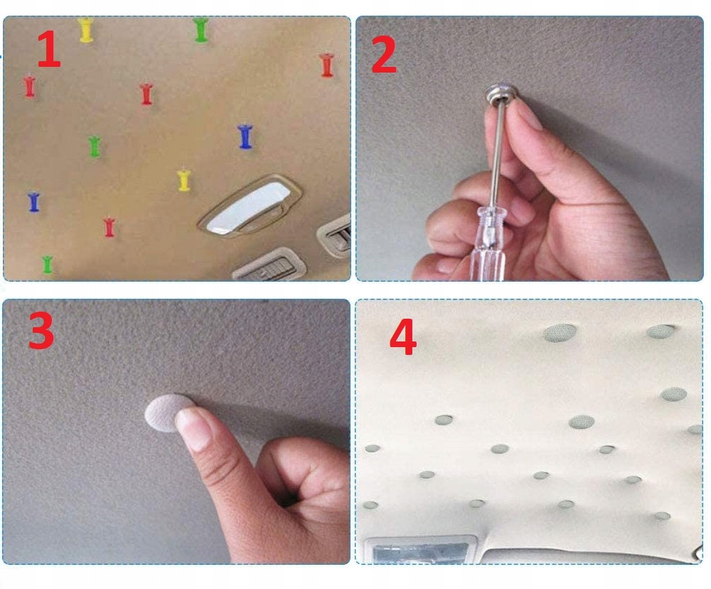 ZESTAW NAPRAWCZY DO PODSUFITKI SAMOCHODOWEJ 60 el. uniwersalny Producent części Inny