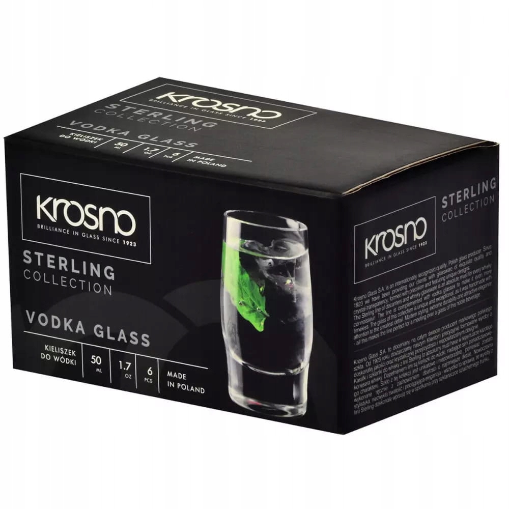 Kieliszki do wódki KROSNO Sterling 50ml Pojemność 50 ml