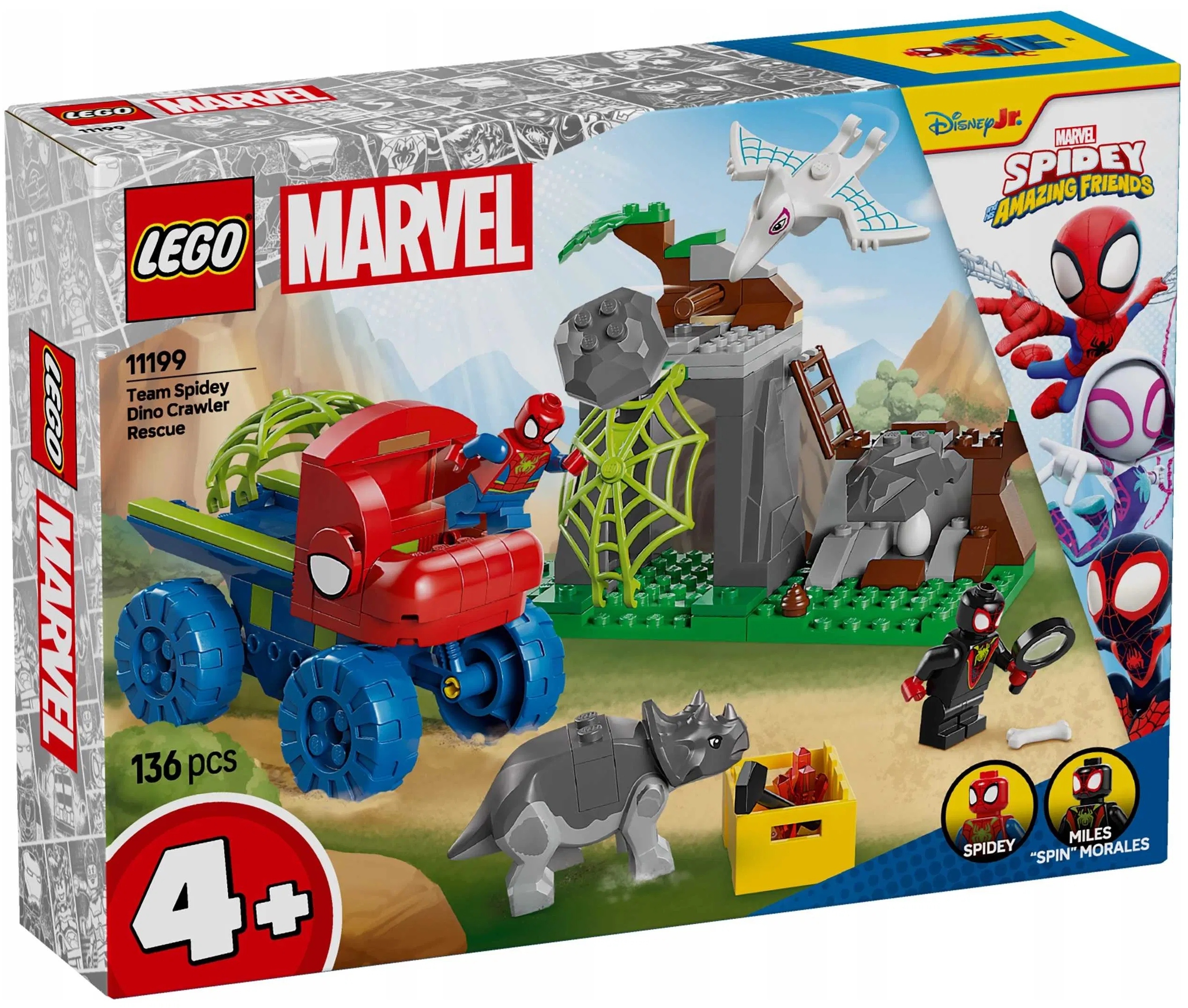 Lego – Hrdinové – Záchranná Mise Spideyho V Dinoterénovce – 11199