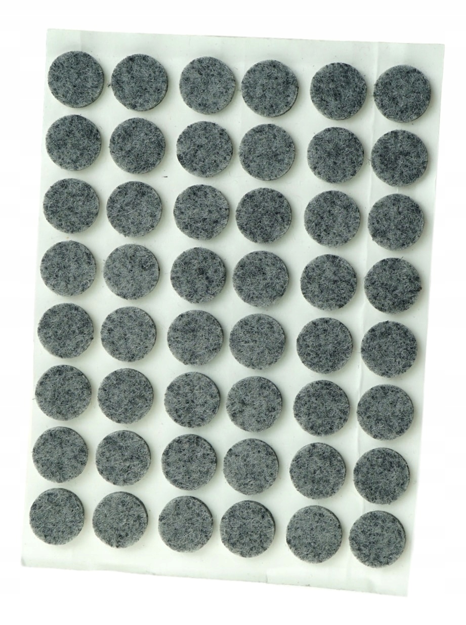 

Podkładki filcowe pod meble fi 12 mm, szary