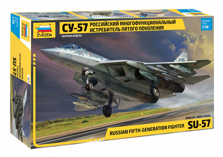 Zvezda 4824 SU-57 Russian Fifth-Generation Fighter model samolot 1/48 Z4824