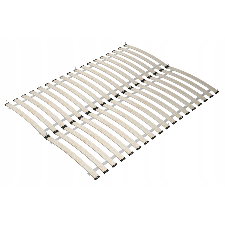 Stelaż do łóżka 140x200 cm 2x70 32 listew sprężynujące pod materac 200kg