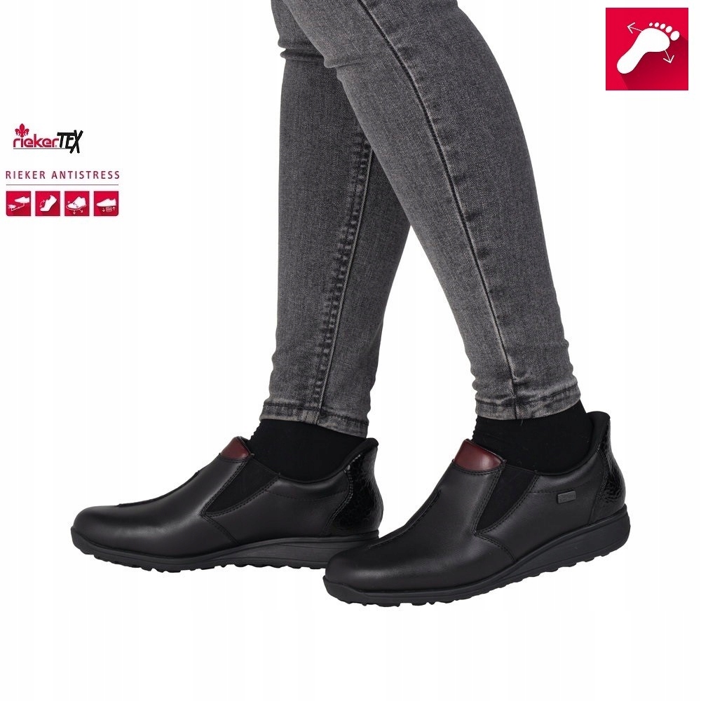 Rieker dámské nazouvací boty z přírodní kůže vel