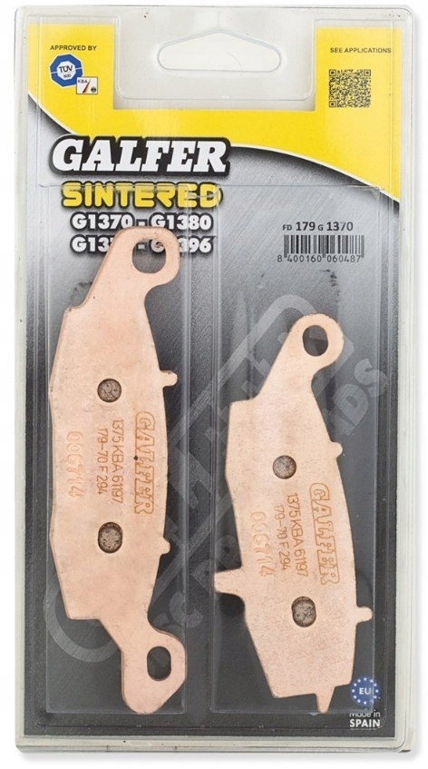 FD179G1370 - ГАЛЬМІВНІ КОЛОДКИ KH231 МЕТАЛЕВА СПЕЧЕНА ВУЛИЦЯ