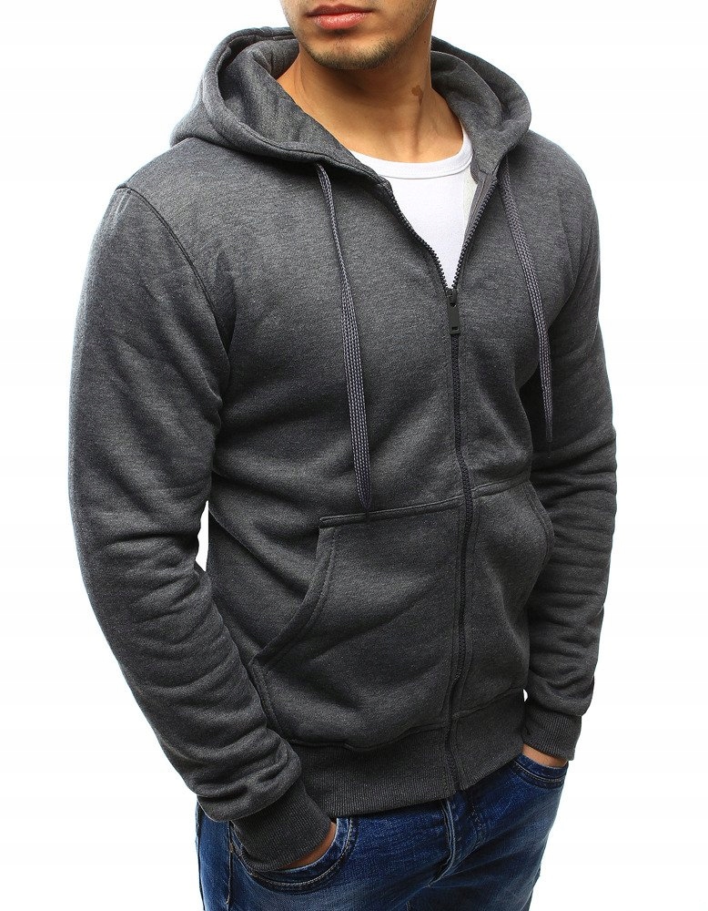 ROZPINANA BLUZA MESKA Z KAPTUREM bx2196 - XXL Płeć mężczyzna