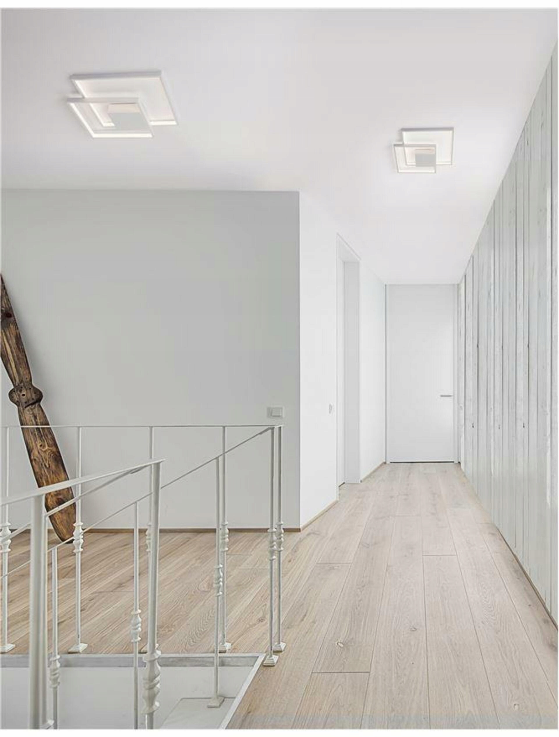 Nova Luce stropné svietidlo Porto biela oceľ hliník a akryl Led 30W 230V 3000