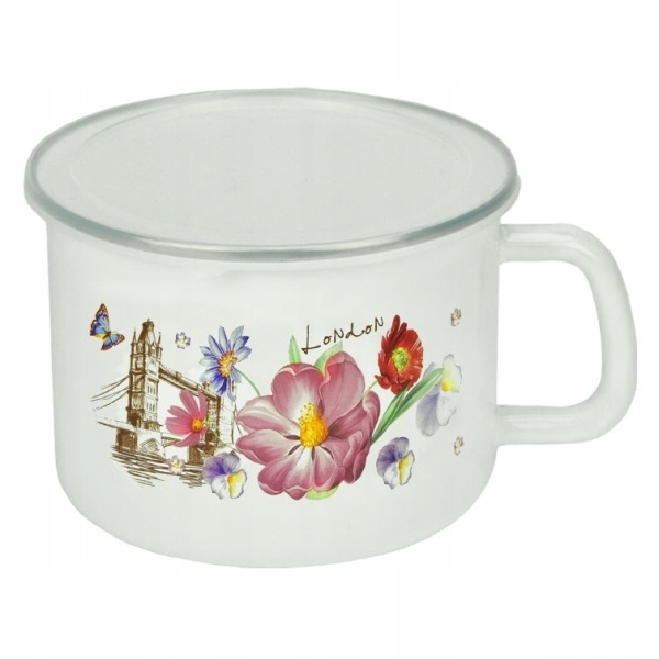 

Kubek z pokrywą 350 ml emaliowany 0343