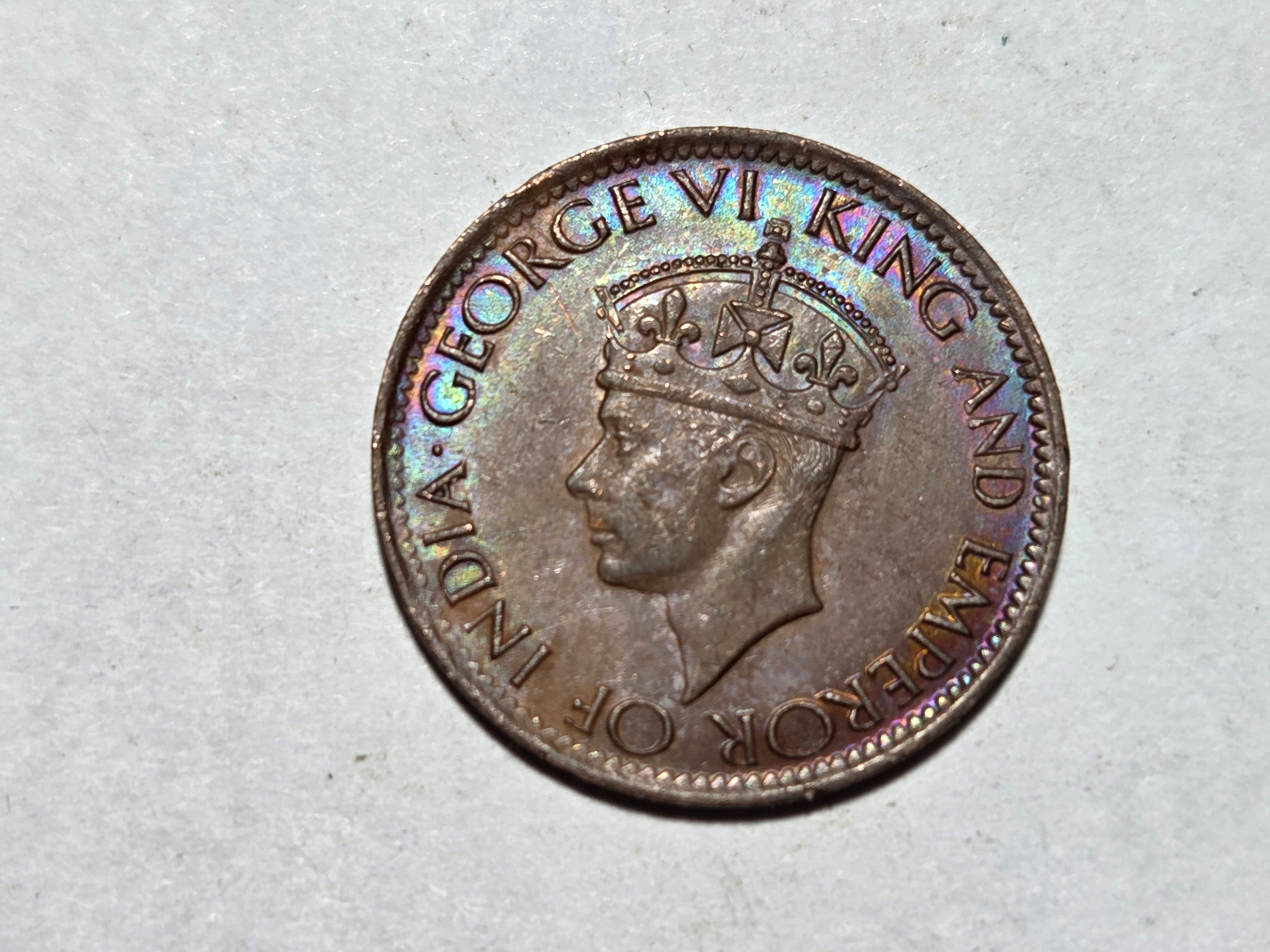 Ceylon 1 cent 1943 rok -NR1047