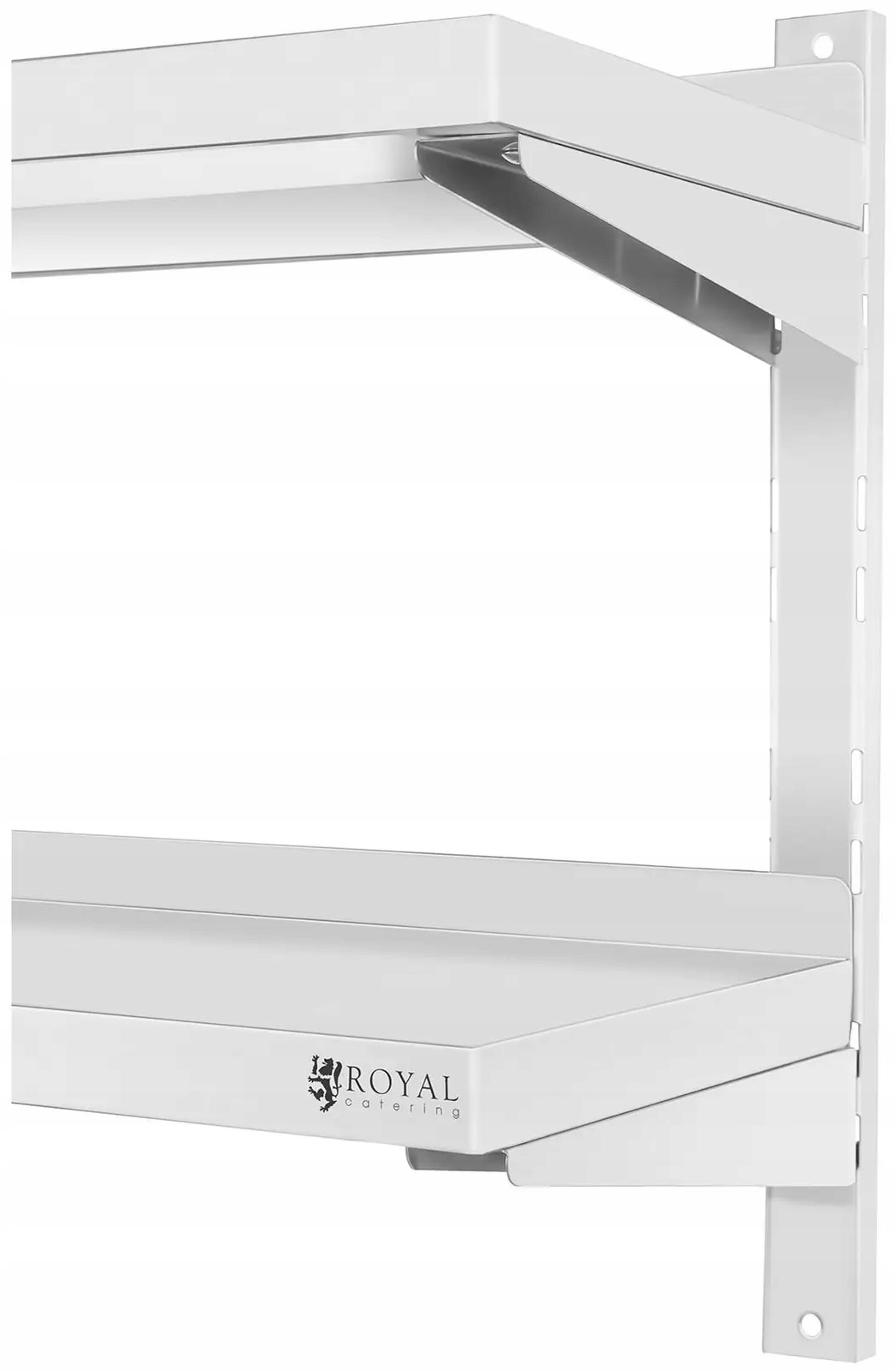 Półka wisząca ścienna 2 blaty 60x40 cm Royal Catering RCWR-600.4 10011457