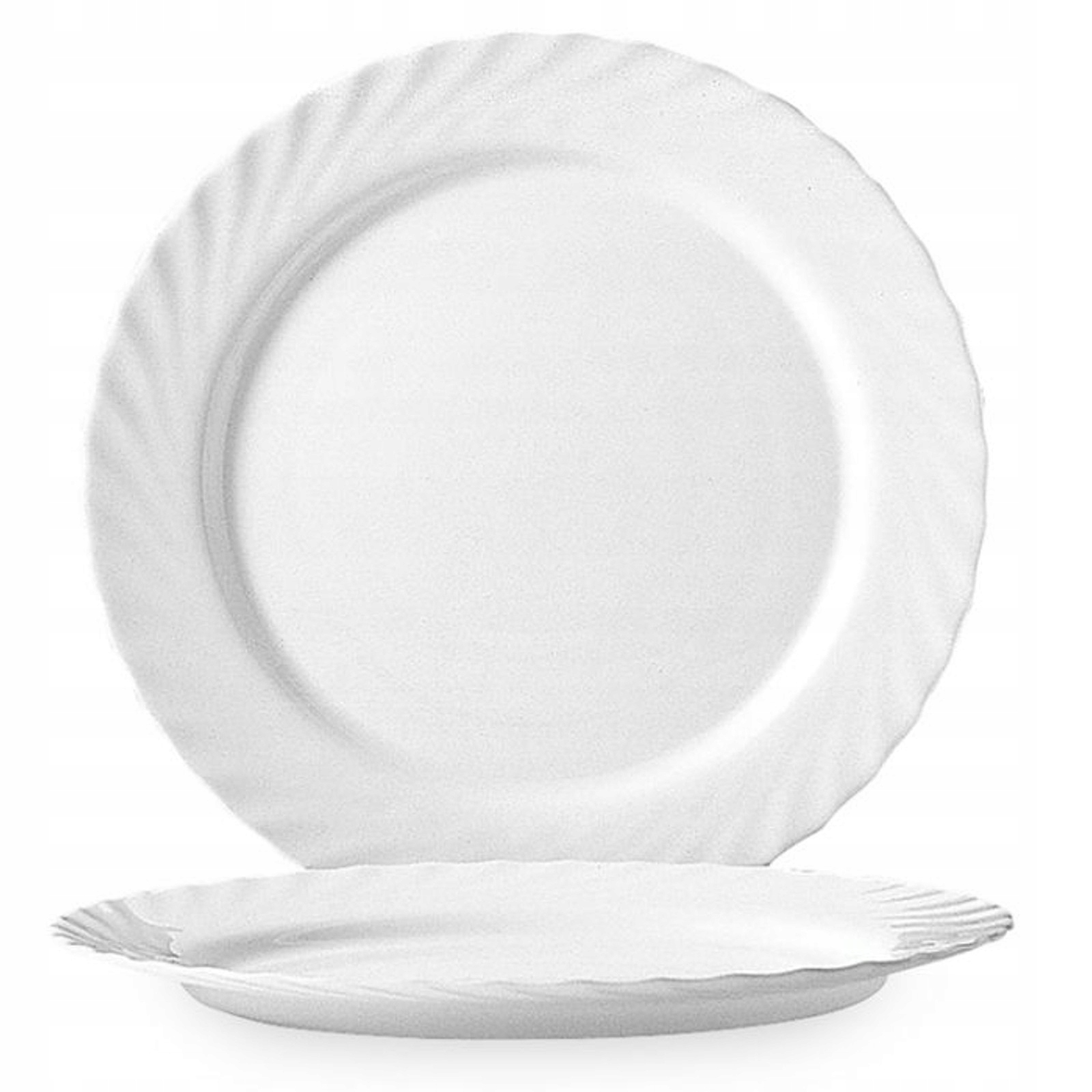 Dezertní Talíř Bílý, Skleněný, Stolní, Snídaňový, Silný