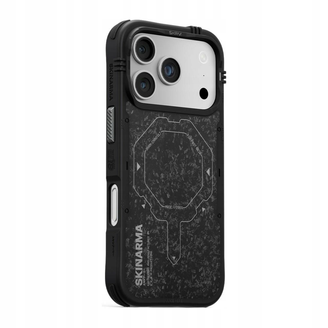 Pouzdro pro iPhone 17 Pro Skinarma Vektor MagSafe onyxové